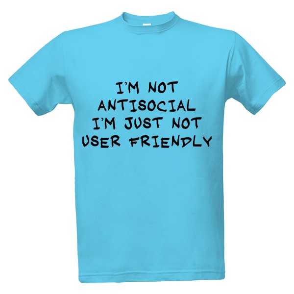 Tričko s potlačou antisocial