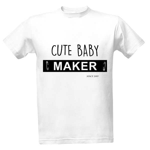 Tričko s potiskem Baby maker