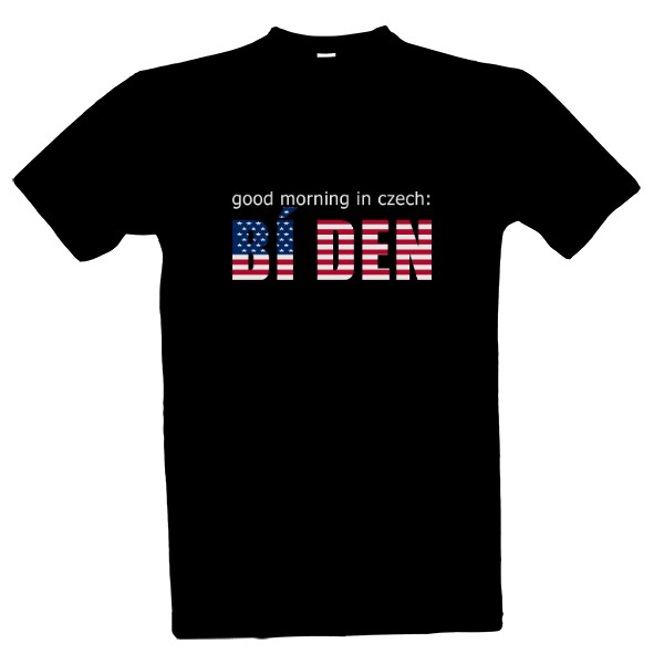 Tričko s potiskem Biden v češtině