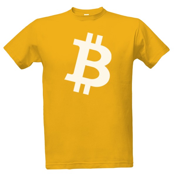 Tričko s potiskem Bitcoin tričko