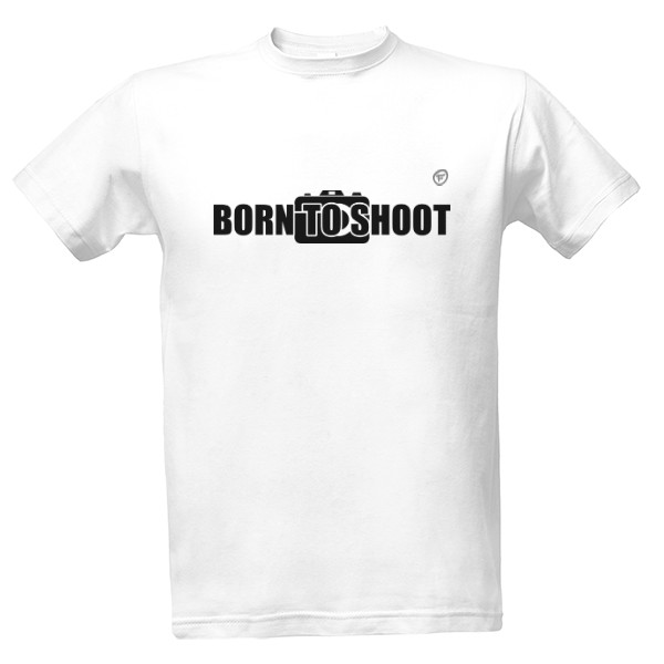 Tričko s potlačou Born to shoot