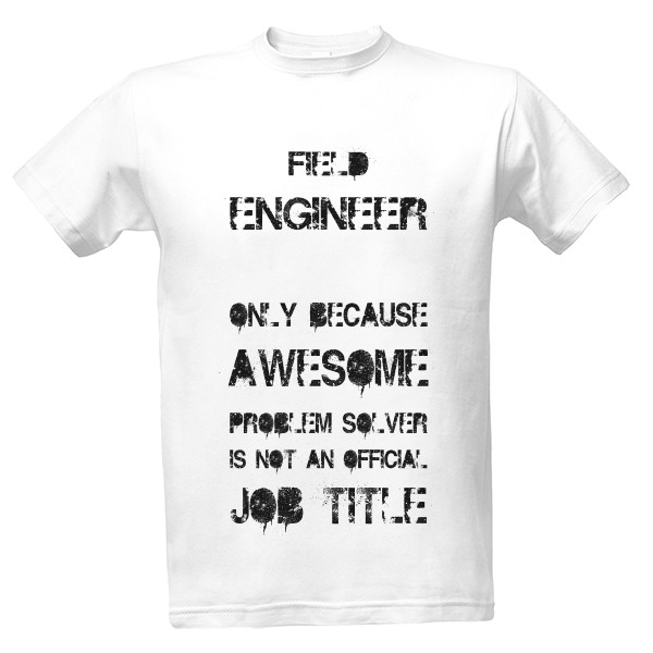 Tričko s potiskem engineer