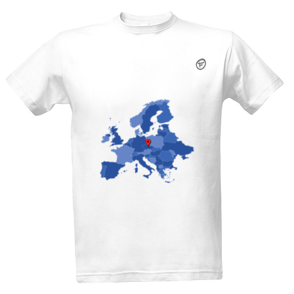Tričko s potlačou evropský turista