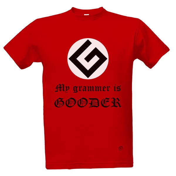 Tričko s potiskem Grammar nazi