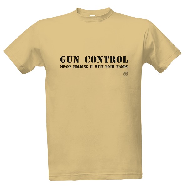 Tričko s potiskem Gun control