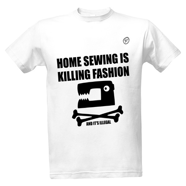 Tričko s potiskem home sewing