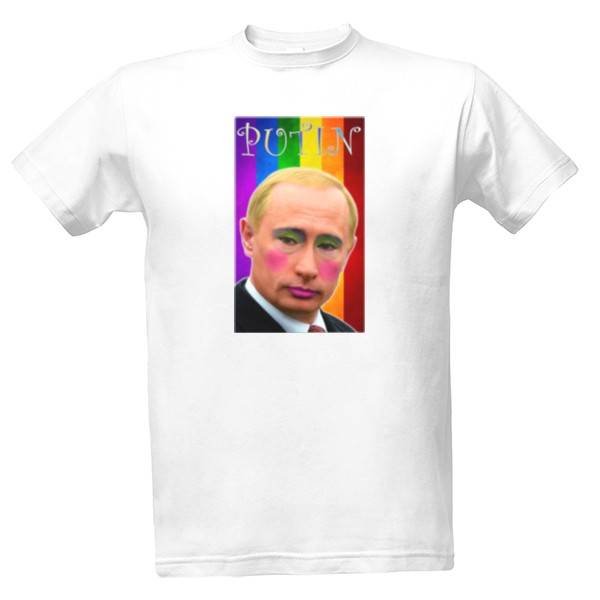 Tričko s potiskem Homofob Putin