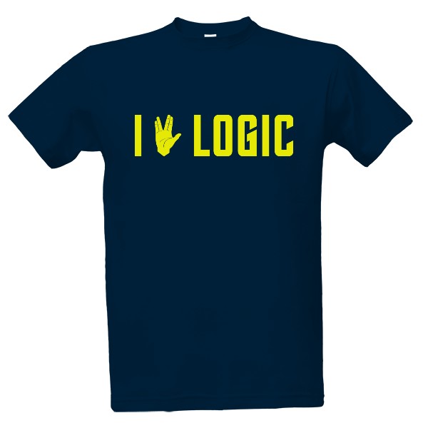 Tričko s potlačou I <3 logic