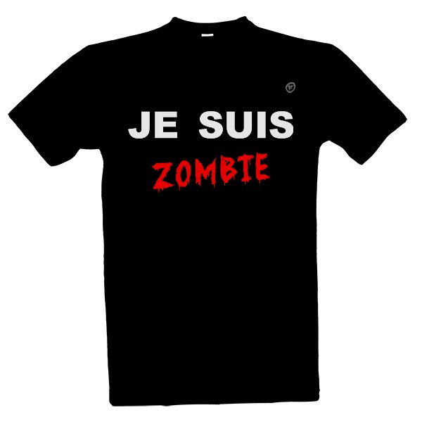 Tričko s potiskem Je suis zombie