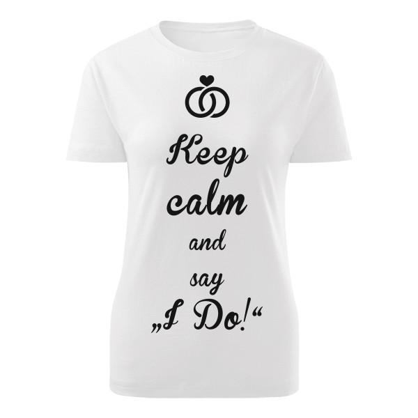 Tričko s potiskem Keep calm