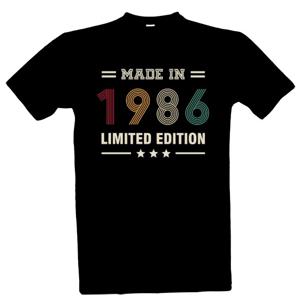 Tričko s potiskem Made in 1986