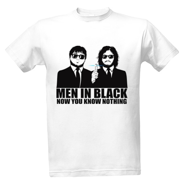Tričko s potiskem men in black