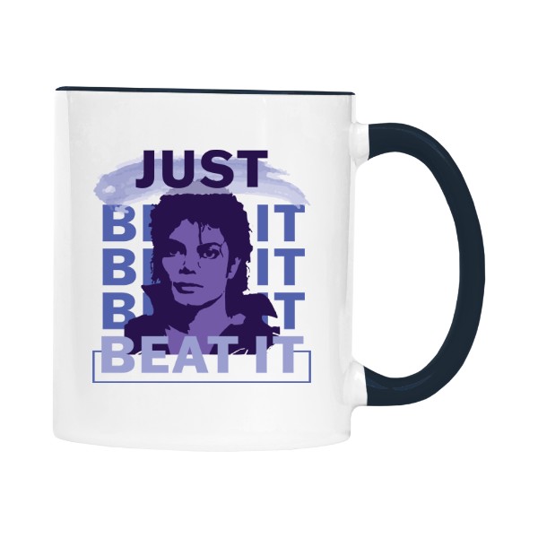 Hrnek malý barevný s potiskem Michael Jackson - Beat it