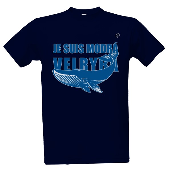Tričko s potiskem Modrá velryba