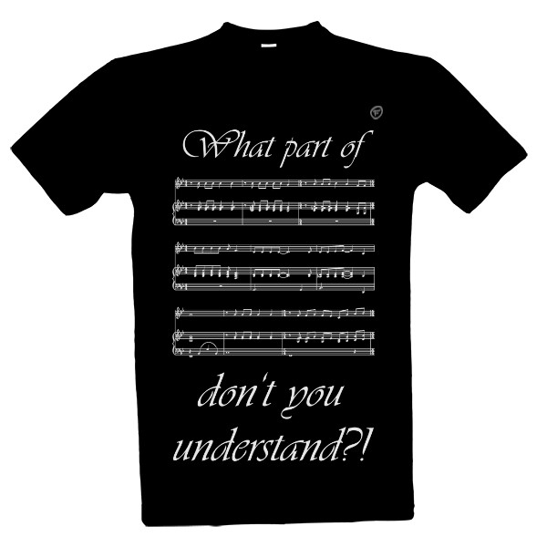 Tričko s potiskem Music - understand