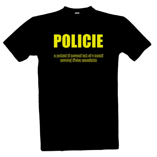 Tričko s potlačou policie