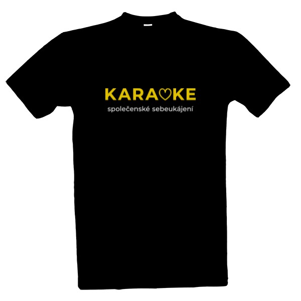 Tričko s potiskem společenské karaoke