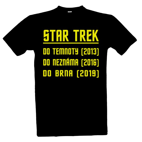 Tričko s potiskem Star Trek do Brna