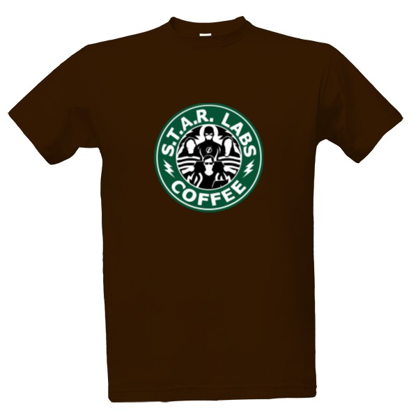 Tričko s potlačou STAR labs Coffee