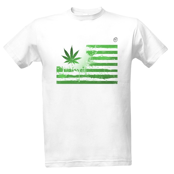 Tričko s potlačou THC flag