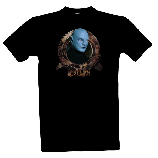 Tričko s potiskem Fantomas, nejslavnější padouch francouzských komedií