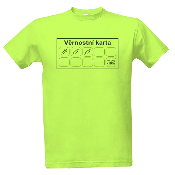 Tričko s potiskem Věrnostní karta