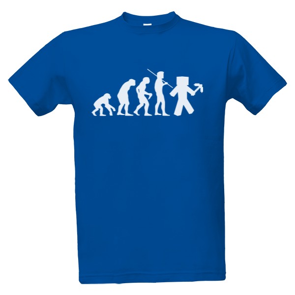 Tričko s potiskem Minecraft evolution BOY