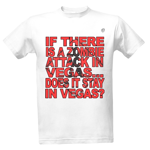 Tričko s potlačou Zombies in Vegas